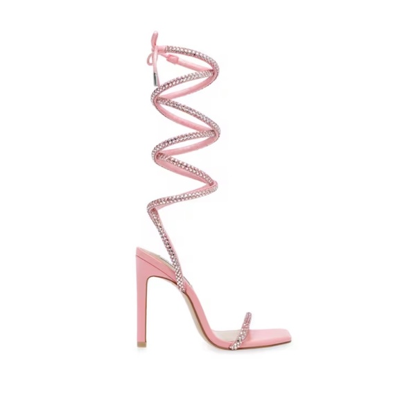 PINK STEVE MADDEN UPLIFT SANDAL - Picture 1 of 9